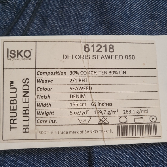 Nwt! ISKO True Blu denim Pant with gathered ankles. SS16/ 61218 - Picture 2 of 8